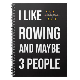 Funny Rowing Gifts For Her Crew Notebook