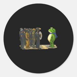 Funny Rtland Frog Shirt Meme Retro Vintage Style G Classic Round Sticker