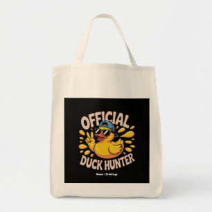Funny Rubber Duck Hunting Cruise Squad Laughs Tote Bag