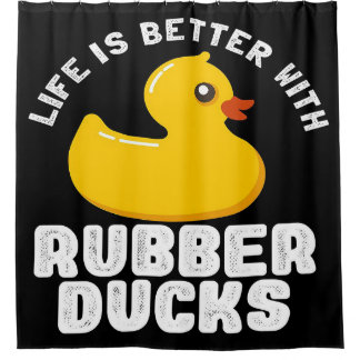 Funny rubber duck quote| Duck lover Fleece Blanket Shower Curtain