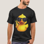 Funny Rubber Duckie Cool Duck Sungles Ducky  T-Shirt<br><div class="desc">Funny Rubber Duckie Cool Duck Sungles Ducky</div>