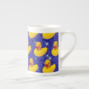 Funny Rubber Ducks Yellow Duckie Farm Animal Lover Bone China Mug