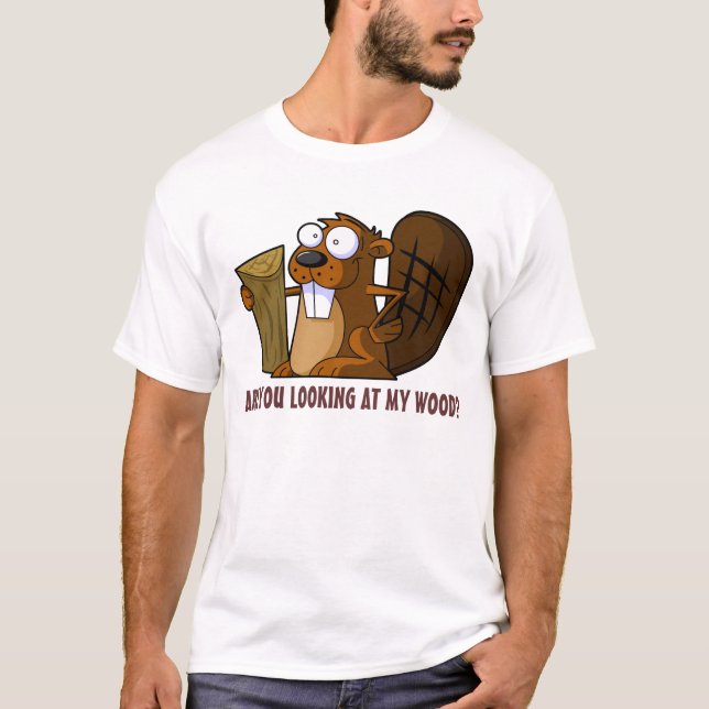 Funny rude Beaver T-Shirt (Front)