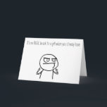 Funny Rude Love & Anniversary & Birthday Card<br><div class="desc">This little guy can be used on so many occasion,  give it to loved ones,  your friends,  family,  etc.. 
It's time to tell them exactly how RUDE they are!!</div>