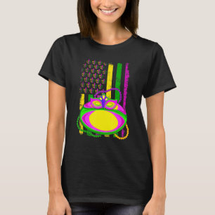 Funny Rugby Jester Hat Mardi Gras Festival Party T-Shirt