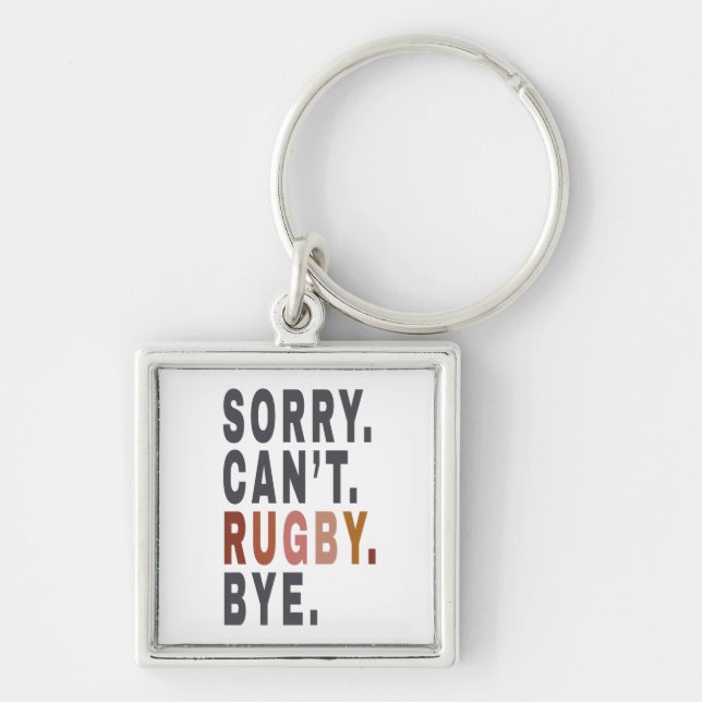 Funny Rugby Weekender ,for Rugby Mum,Gift Idea for Key Ring (Front)