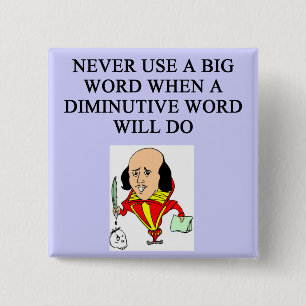 funny rules for writers 15 cm square badge