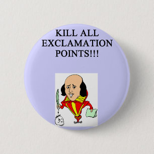 funny rules for writers 6 cm round badge