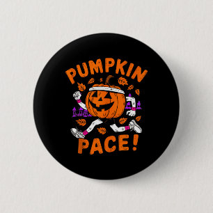 Funny Runner Costume Halloween Pumpkin Running 6 Cm Round Badge
