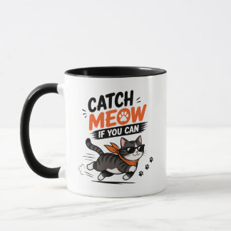 Funny Running Cat Mug