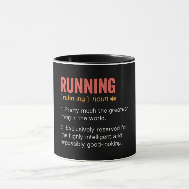 Funny Running Definition Mug (Center)