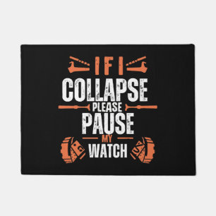 Funny-running Doormat