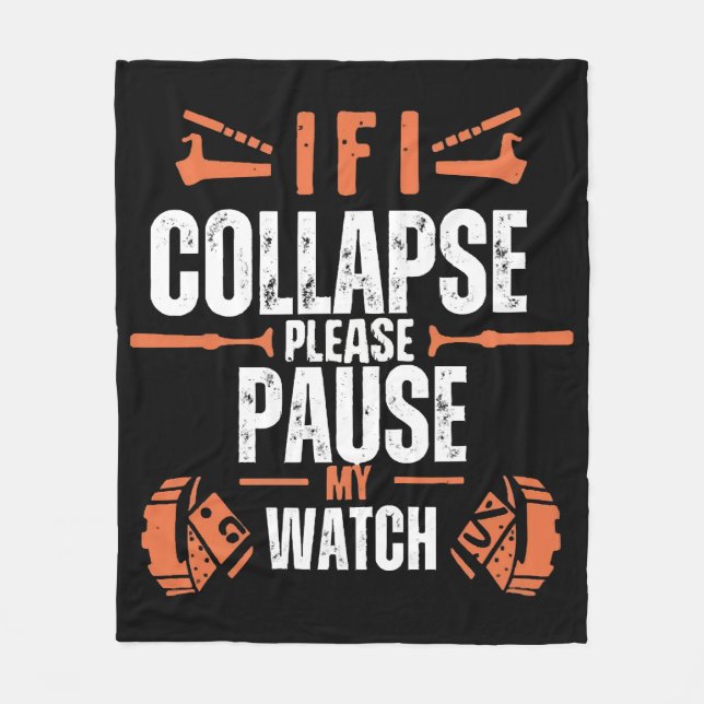 Funny-running Fleece Blanket (Front)