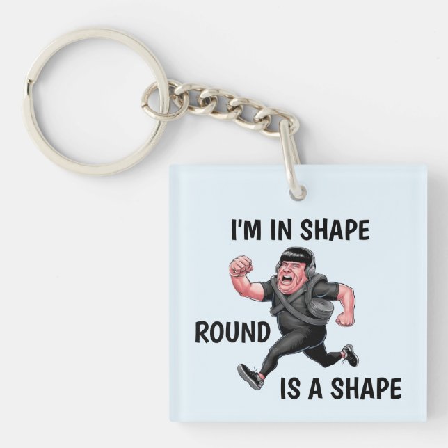 Funny Running Man Key Ring (Front)