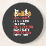Funny Running Motivation To Run Chased By Zombies Coaster<br><div class="desc">Some days it's hard to find motivation. Other days motivation finds you. Funny and hilarious running design for marathon runner, track and field athlete. This cool merchandise is great for half marathon runner, cross country and trail running. Perfect to wear when jogging, workout on treadmill or training for long distance...</div>