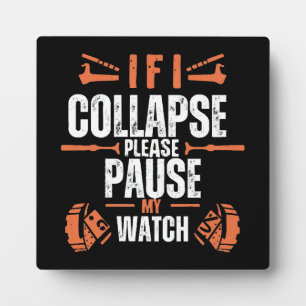 Funny-running Plaque