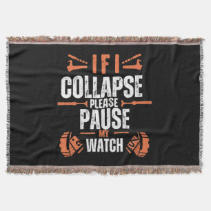 Funny-running Throw Blanket