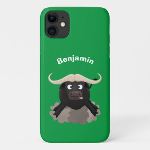 Funny running water buffalo cartoon Case-Mate iPhone case