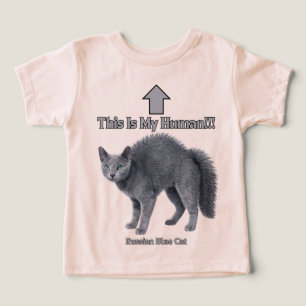 Funny Russian Blue Cat – This Is My Human