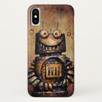 Funny Rusty Steampunk Robot