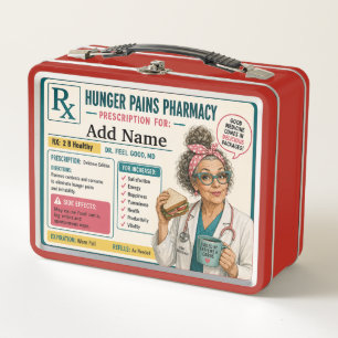 Funny RX Custom Metal Lunch Box