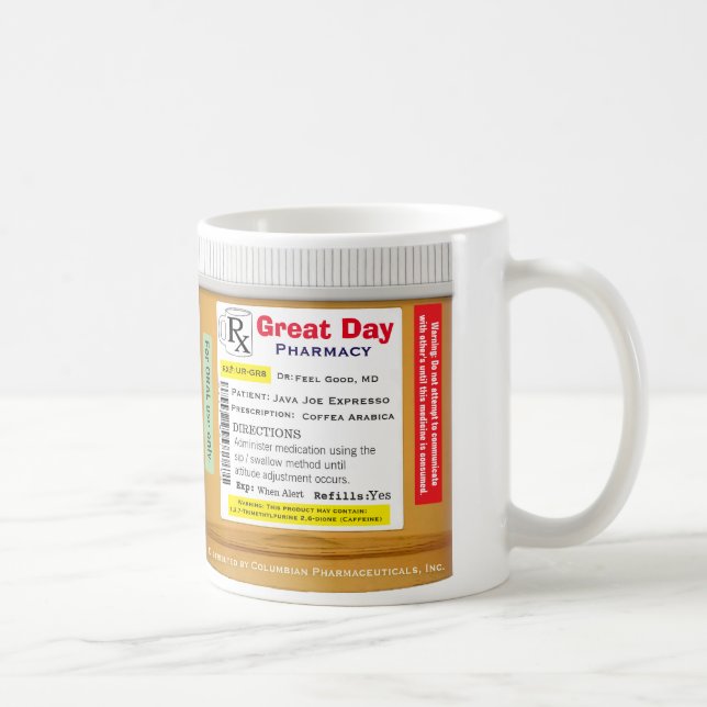Funny RX Prescription Mug (Right)