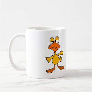 Funny Sad Duck Cartoon Coffee Mug