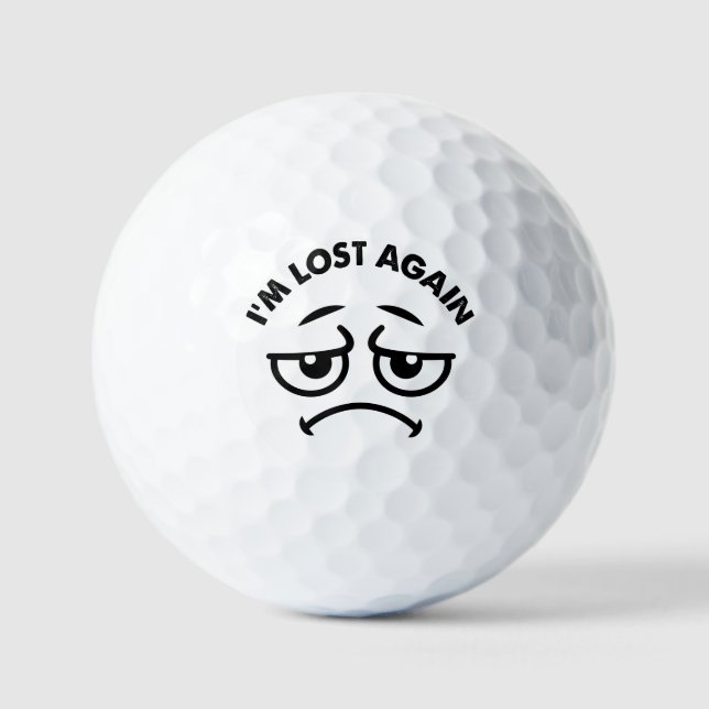 funny sad lost  golf balls (Front)