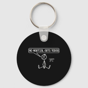 Funny Sad Stickman Karate Taekwondo Jiu-Jitsu Key Ring