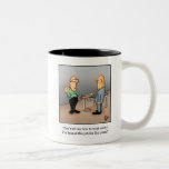 Funny Safety Humour Mug Gift<br><div class="desc">Enjoy spreading the laughter with these hilarious cartoons by artist Bill Abbott; send some humour  happy  to someone special with a funny safety humour mug Pandemonium style!</div>