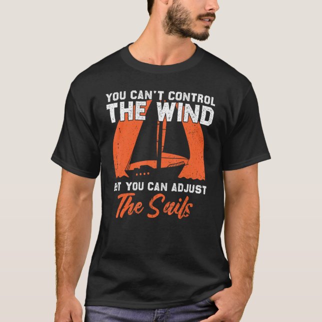 Funny Sailing Art For Men Women Sailor Sail Boat L T-Shirt (Front)