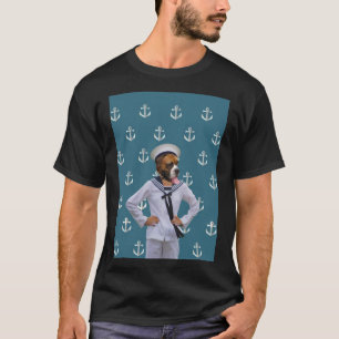 Funny sailor dog character T-Shirt