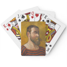 Funny Sailor Face Vintage Art Family Poker Game