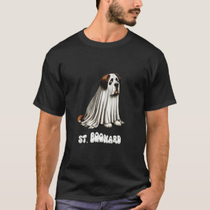 Funny Saint Bernard Halloween Ghost, St. Boonard, T-Shirt