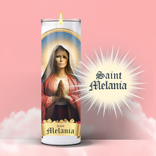Funny Saint Melania Prayer Candle