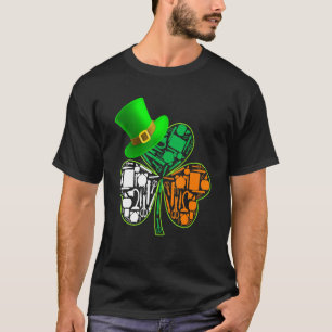 Funny Saint Patrick S Day Teacher Shamrock Hat Iri T-Shirt