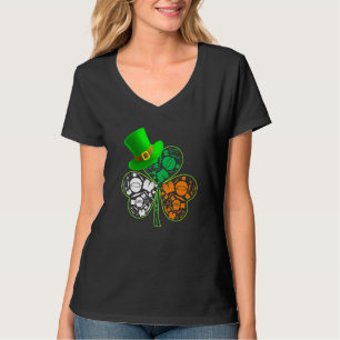 Funny Saint Patrick S Day Welder Shamrock Hat Iris T-Shirt
