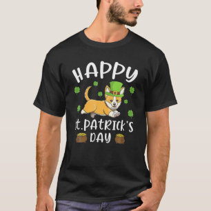 Funny Saint Patricks Corgi Dog Gift For St Patrick T-Shirt