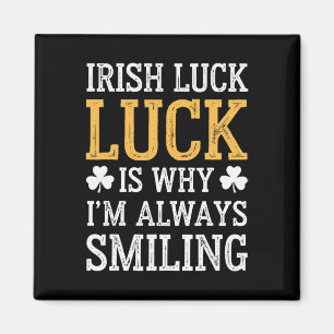 Funny Saint Patricks Day Irish Pride Shamrock Luck Magnet