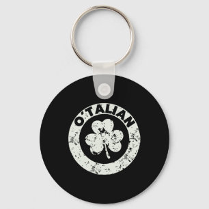 Funny Saint Patricks Day Italian Irish Relationshi Key Ring