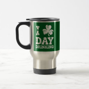 Funny Saint Patricks Day Party St Pats Funny Drink Travel Mug