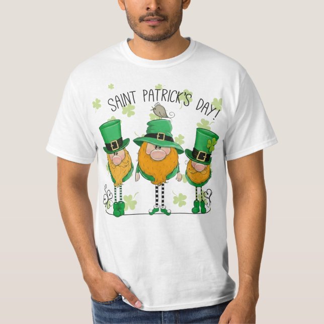 Funny Saint Patrick's Day T-Shirt Irish Shamrock (Front)