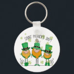 Funny Saint Patrick's Day T-Shirt Irish Shamrock Key Ring<br><div class="desc">Celebrate the magic of Irish culture and tradition with Saint Patrick's Day! Held annually on March 17th, this beloved holiday is all about embracing the luck of the Irish, wearing green, and enjoying fun-filled festivities. Whether you're attending a parade, hosting a party, or simply enjoying time with friends and family,...</div>