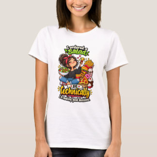 Funny Salad Good Decisions Quote T-Shirt