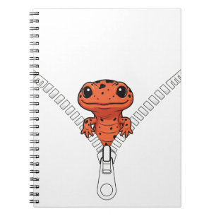 Funny Salamander Peek  Notebook