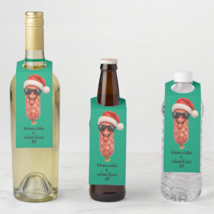 Funny salami kisses bottle tag