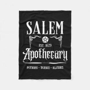 Funny Salem Witch Machusetts Apothecary Halloween  Fleece Blanket