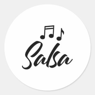 Funny Salsa Dance Tee Shirts Women Salsa  Classic Round Sticker
