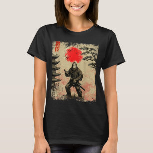 Funny Samurai Bigfoot Japanese Art Graphic Tee Ani