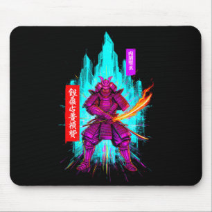 Funny samurai cyberpunk warrior saying sarcastic mouse pad
